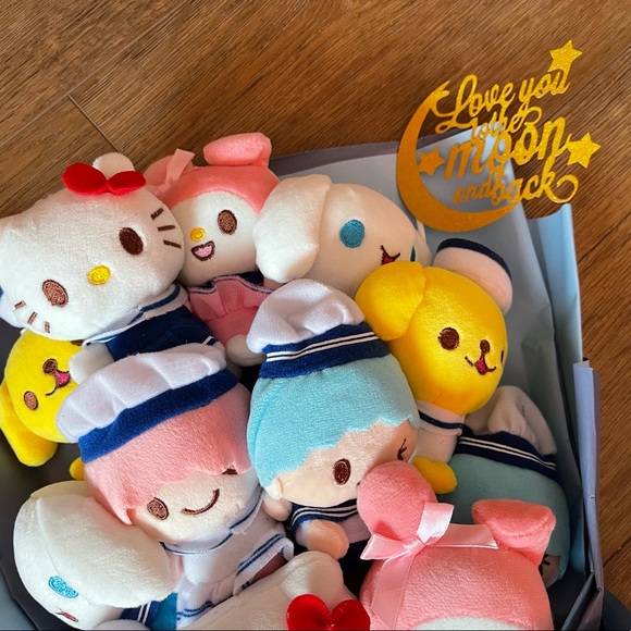 SANRIO-Imported (NWOT) Large Character Plush Bouquet with Greeting Card - Picture 11 of 15